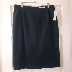 New Pendleton Womens 100% Virgin Wool Pencil Skirt Midi Lined Size 12